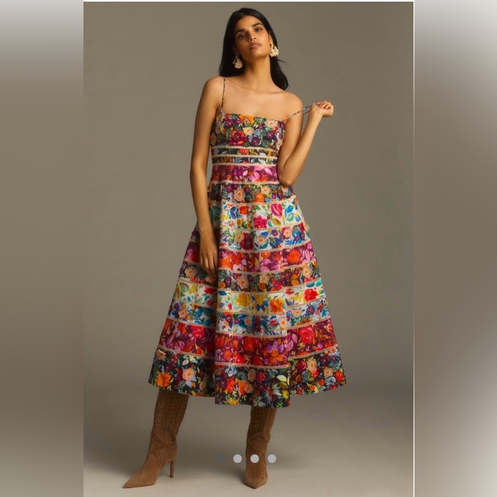 Maeve Square-Neck Sleeveless
Midi Dress